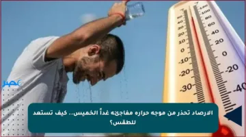 الأرصاد تحذر من موجة حرارة مفاجئة غداً الخميس.. كيف تستعد للطقس؟